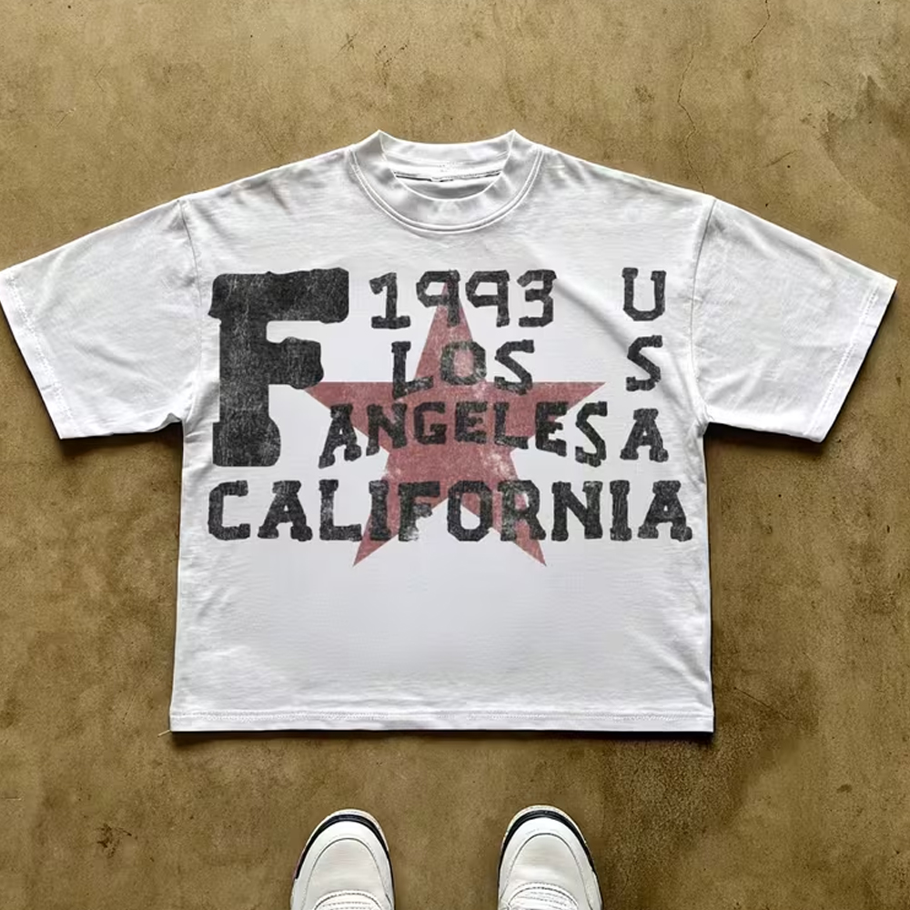 Street Fashion California - California Print Casual New Men's and