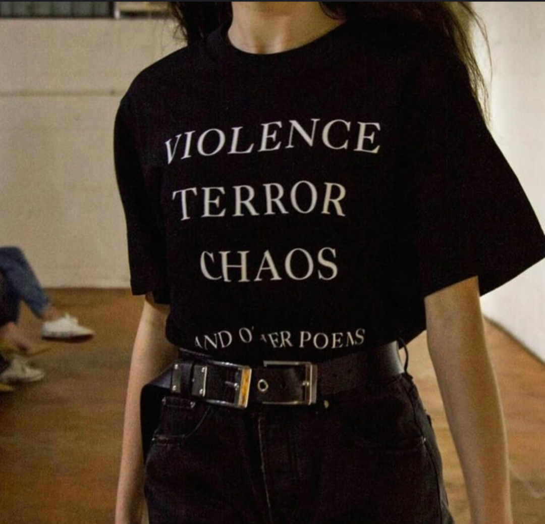 Street Fashion Quotes - Violence Terror Chaos and Other Poems