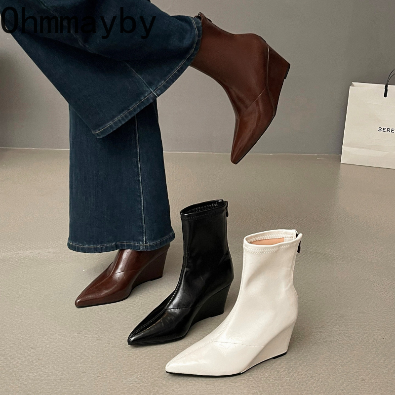Street Fashion Vintage - Autumn Winter Vintage Weges Heel Women