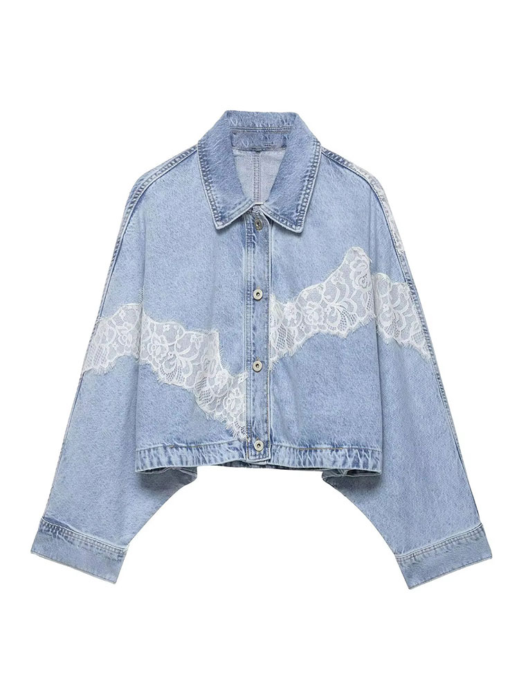 Street Fashion Vintage - HH Elegant Women Blue Denim Jackets