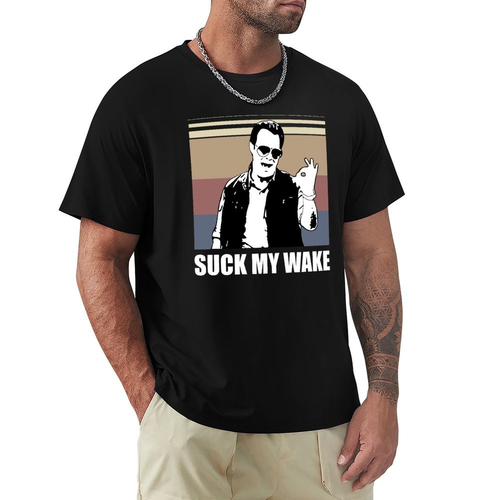 Street Fashion Quotes - Artwesome Suck My Wake Retro Quotes