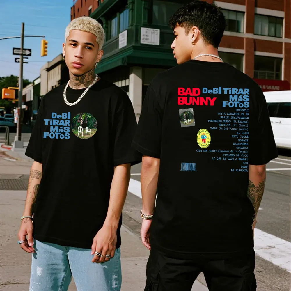Foto Street Fashion - Men's T-shirt Bad Bunn DeBí TIRAR