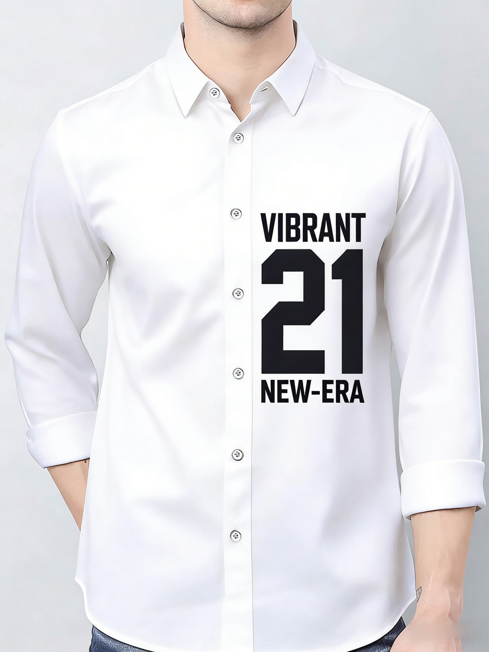 Street Fashion Definition - Men's Retro Fashion Long Sleeve Shirt