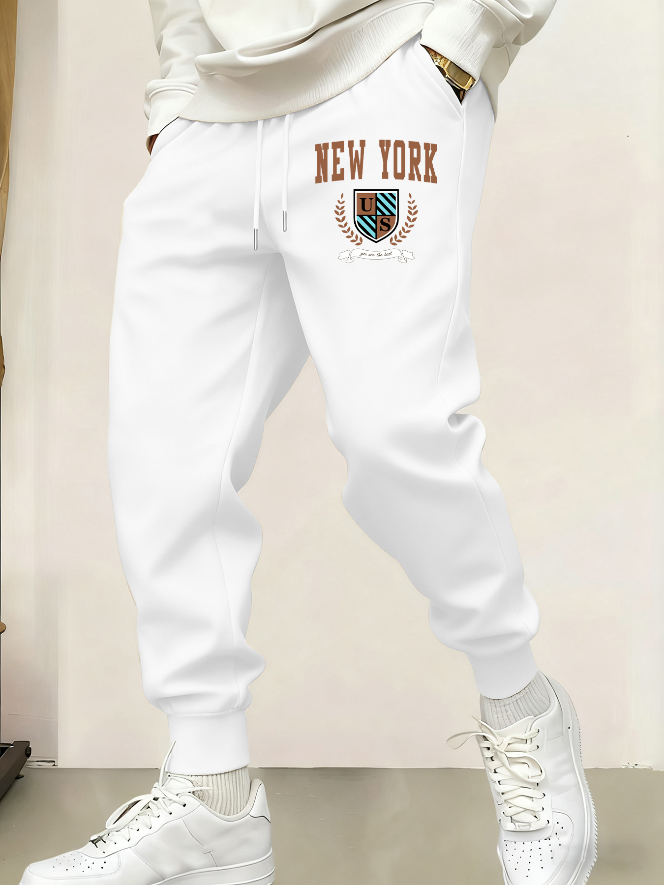 Street Fashion In New York - New York Usa Print Mens Sweatpant