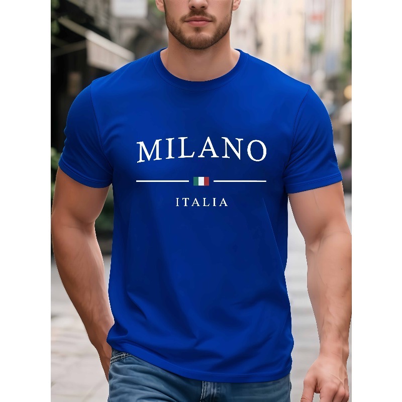 Street Fashion Milano - Italian Style Milano Printed Short-Sleeve T-shirt,