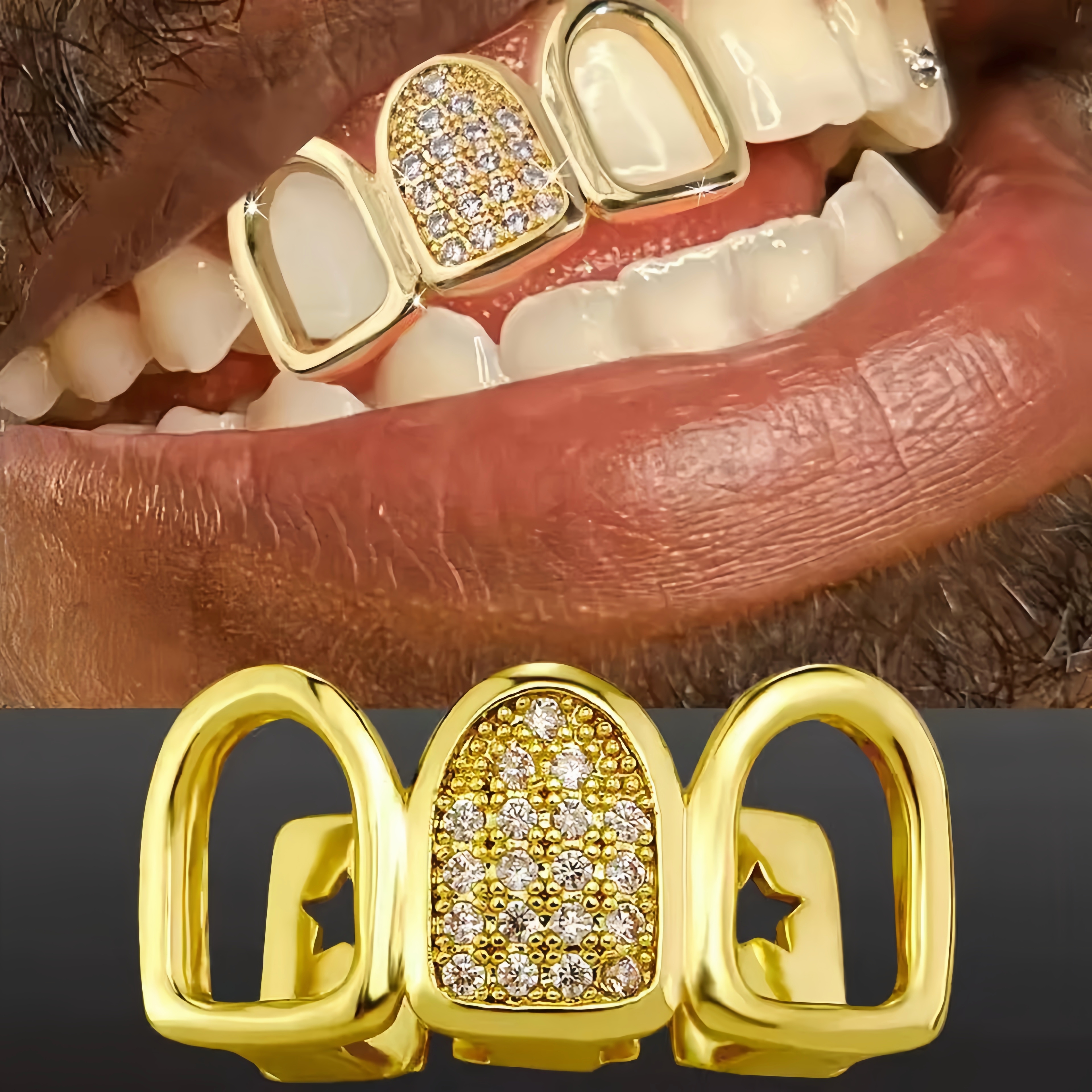 Street Fashion Loverboy Hat - Bestselling Hip Hop CZ Teeth Grillz