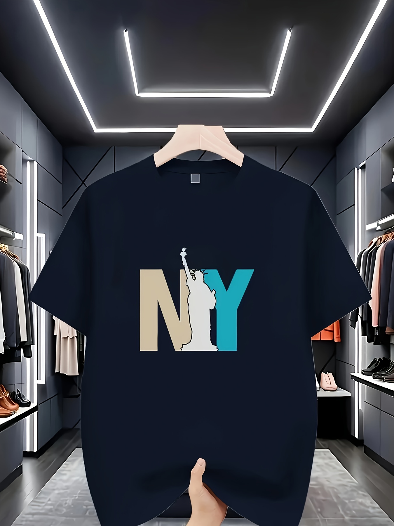 Printed T-Shirt - Orange and B - Street Fashion In New York avaliação e preço
