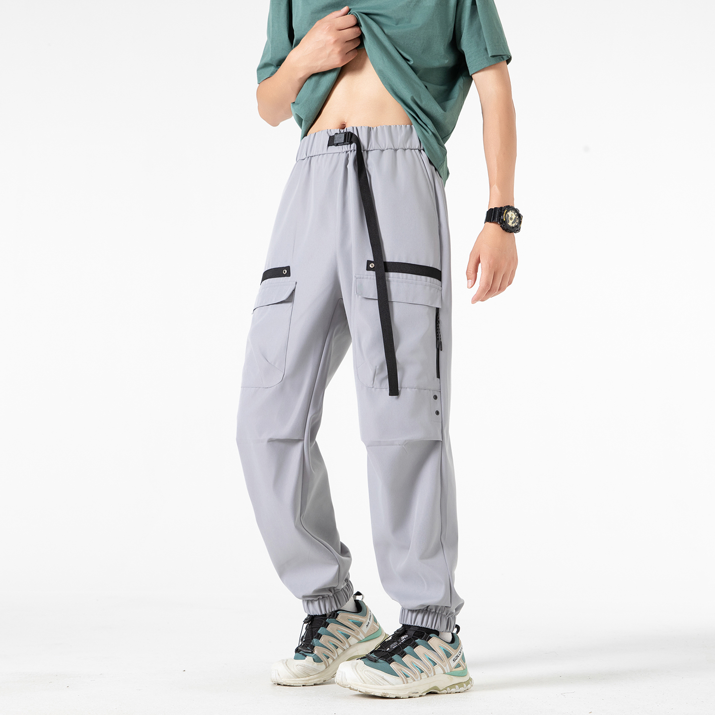 All Seasons Men's Cargo Pants  - Street Fashion Baggy avaliação e preço