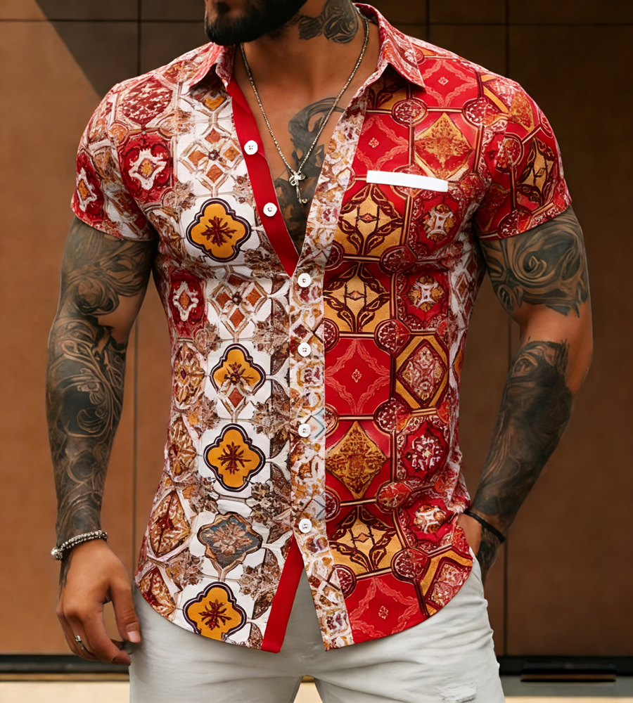 2026 Men's Retro Ethnic Style  - Street Fashion Definition avaliação e preço