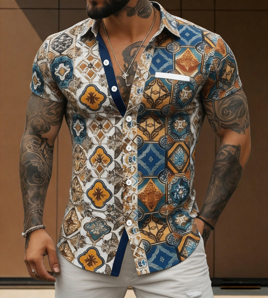 2026 Men's Retro Ethnic Style  - Street Fashion Definition avaliação e preço