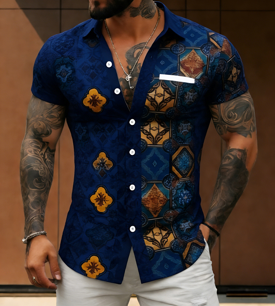 2026 Men's Retro Ethnic Style  - Street Fashion Definition avaliação e preço