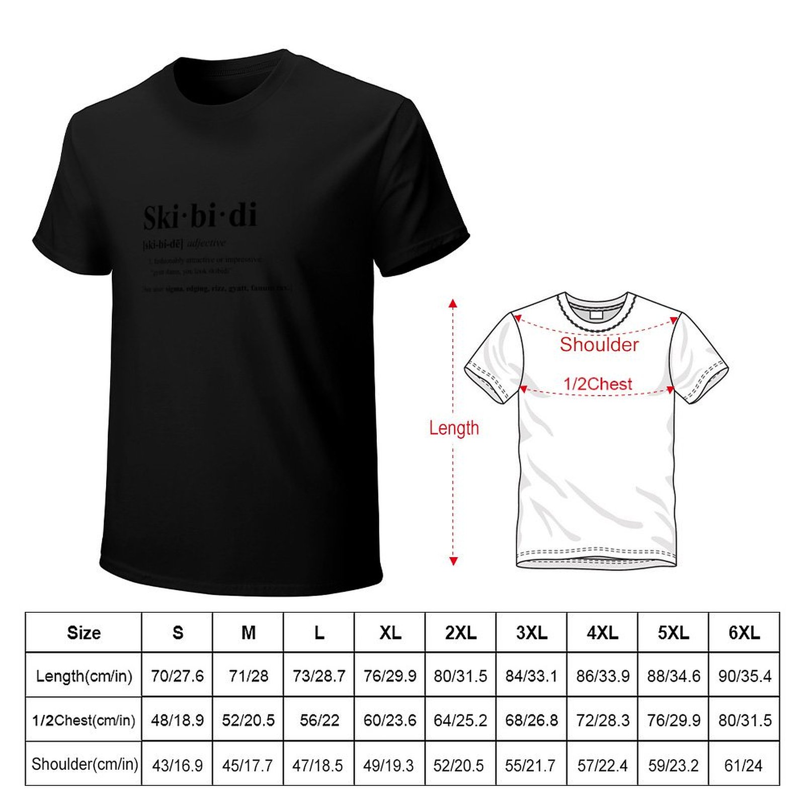 Skibidi Definition T-Shirt Str - Street Fashion Definition avaliação e preço