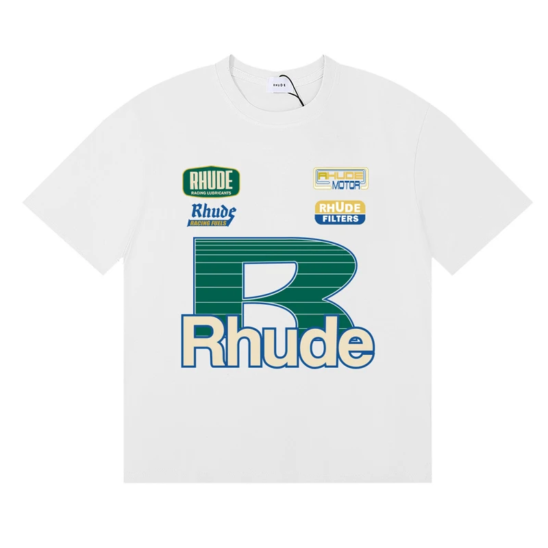 Fashionable Brand Rhude T-shir - Street Fashion Brand Logo avaliação e preço