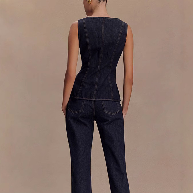 Summer Denim Pant Sets Women 2 - Street Fashion Baggy avaliação e preço