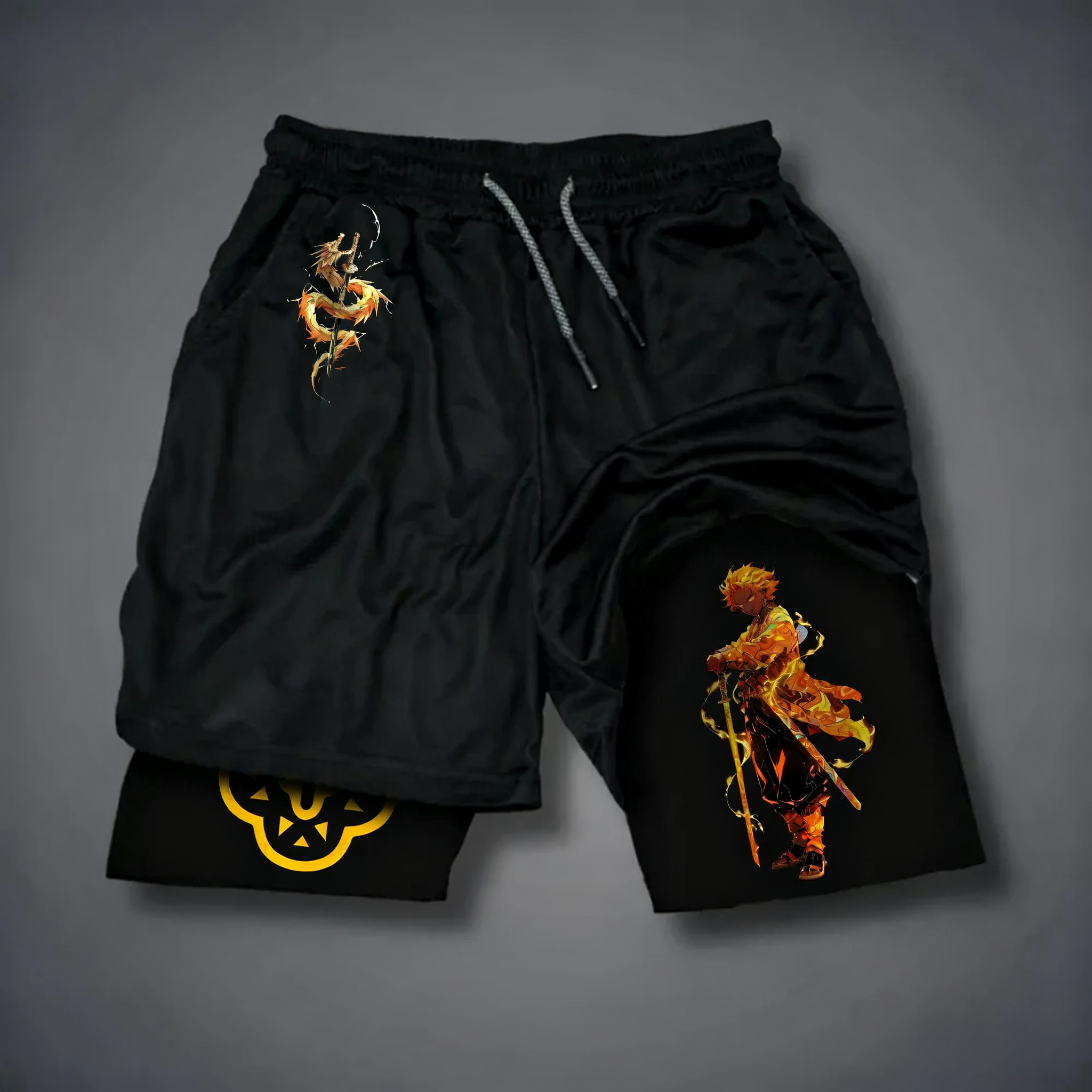 Demon Slayer Anime Printed Dou - Street Fashion Japan 2025 avaliação e preço