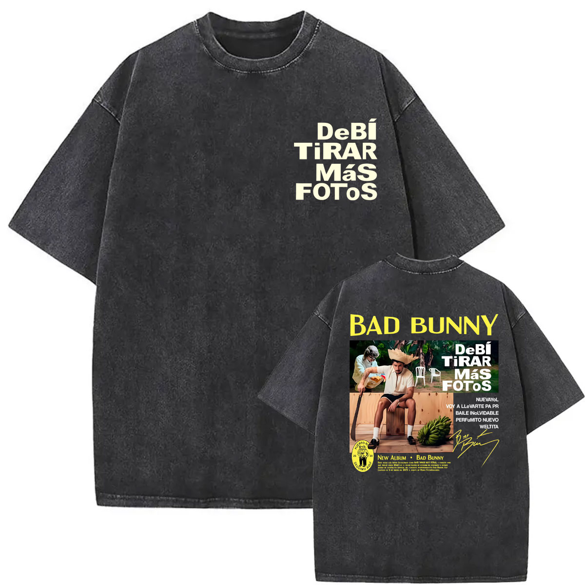 Rapper Bad Bunny T-shirts Debi - Foto Street Fashion avaliação e preço
