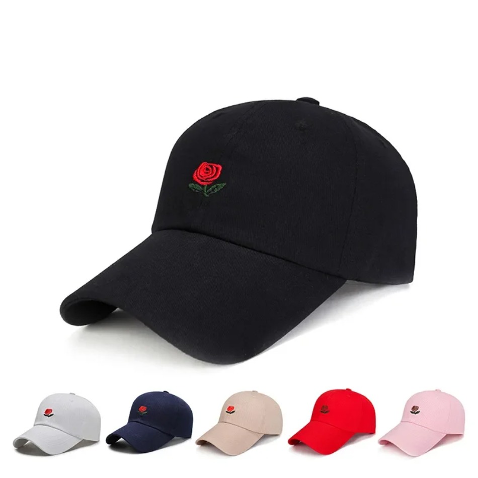 1 Pcs Unisex Rose Embroidery B - Street Fashion Loverboy Hat avaliação e preço
