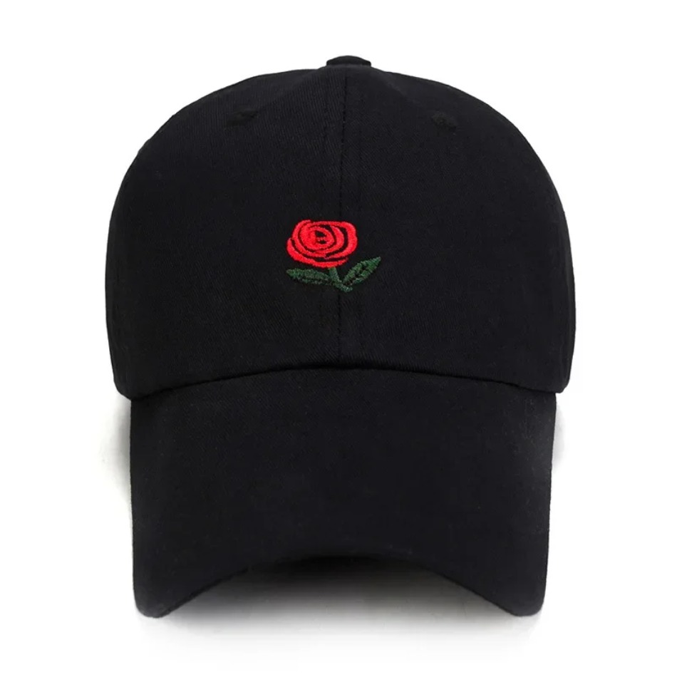 1 Pcs Unisex Rose Embroidery B - Street Fashion Loverboy Hat avaliação e preço