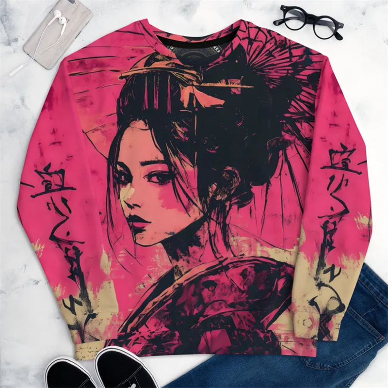 Japanese Retro Sweatshirt Men  - Street Fashion Japan 2025 avaliação e preço