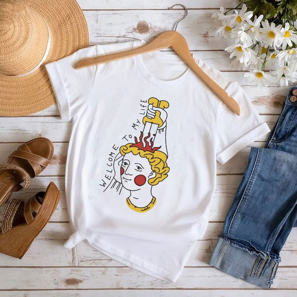 Medieval Art T-shirt Welcome T - Street Fashion History avaliação e preço
