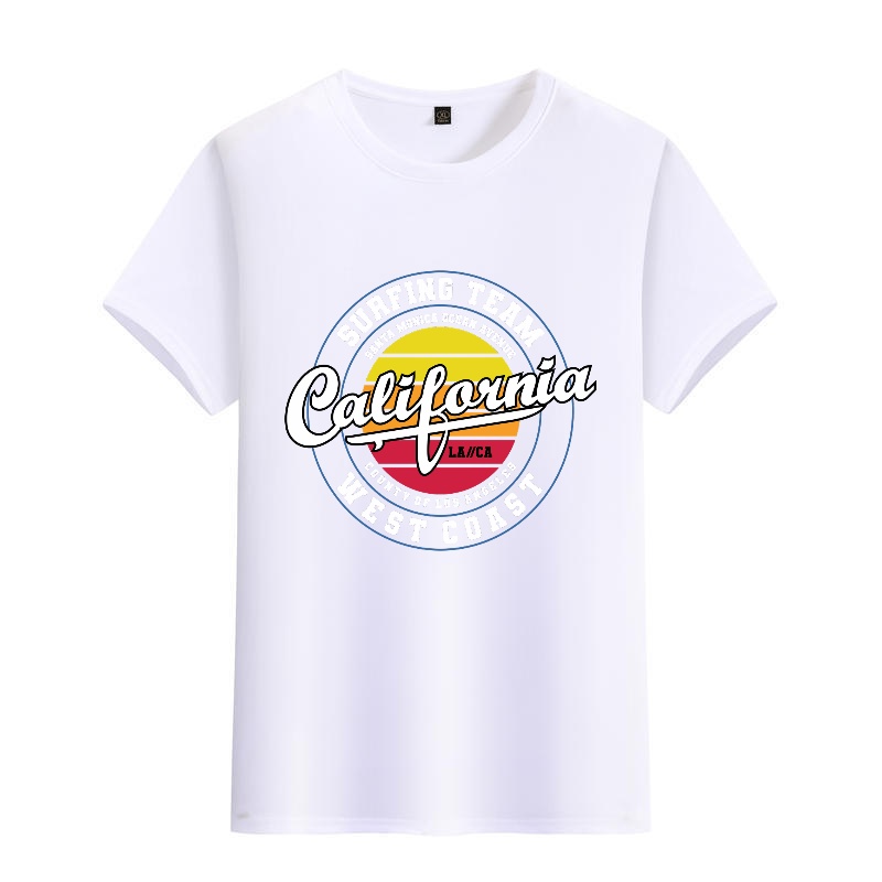 Men's Black Crew Neck Short-Sl - Street Fashion California avaliação e preço