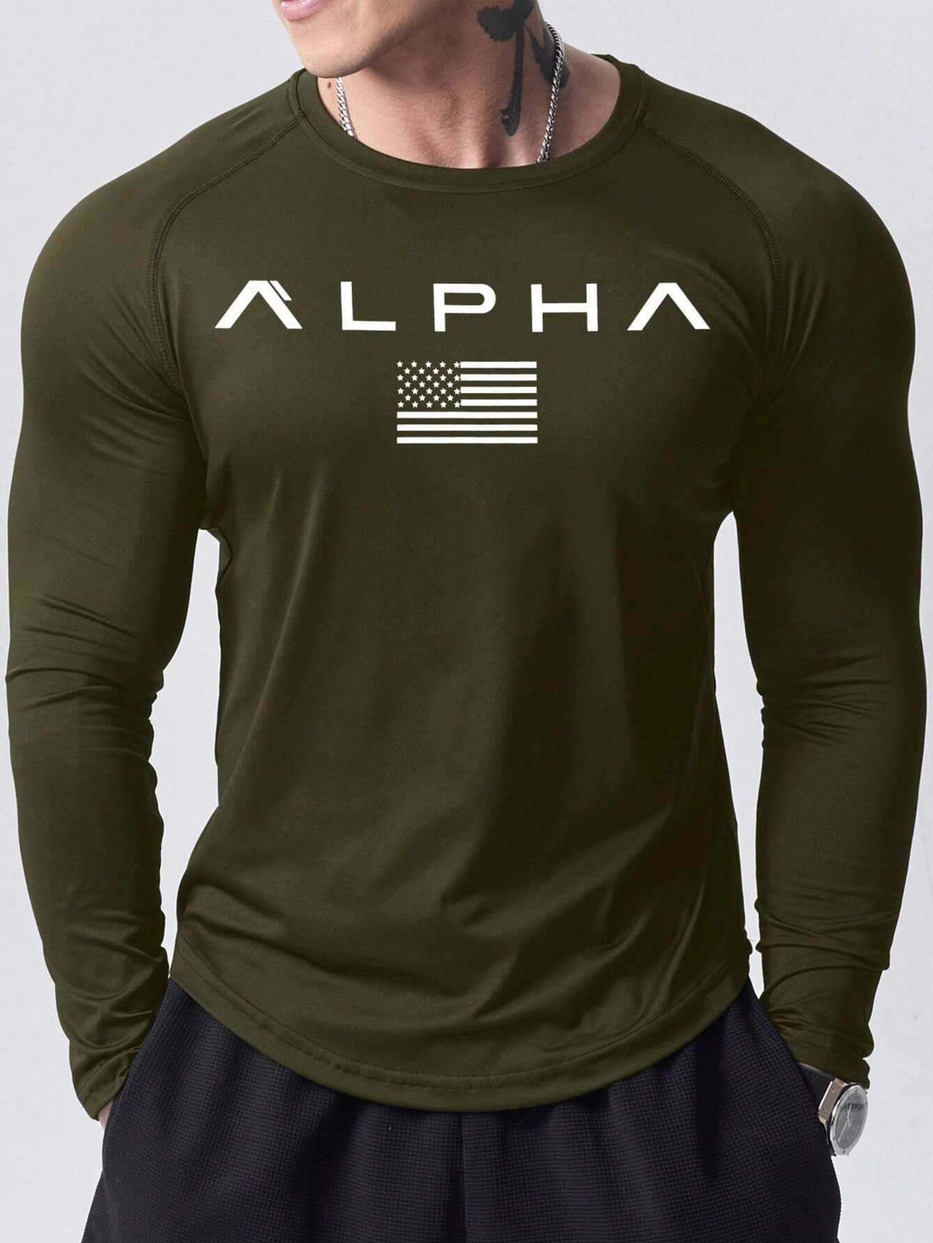 New men's long-sleeved T-shirt - Street Fashion Tshirt avaliação e preço