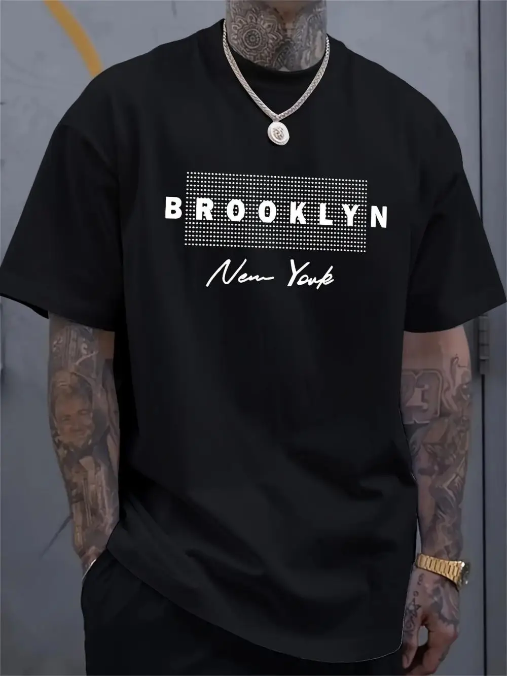 Men's New York Letter Printed  - Street Fashion In New York avaliação e preço