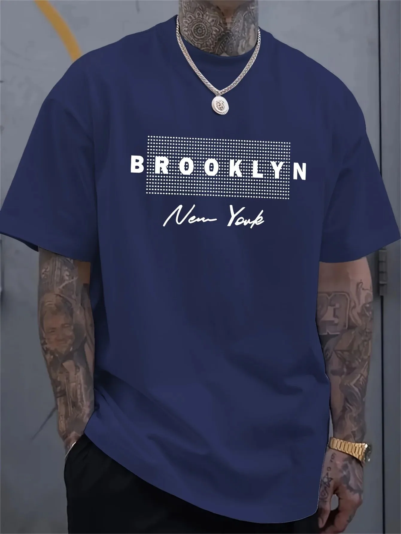 Men's New York Letter Printed  - Street Fashion In New York avaliação e preço