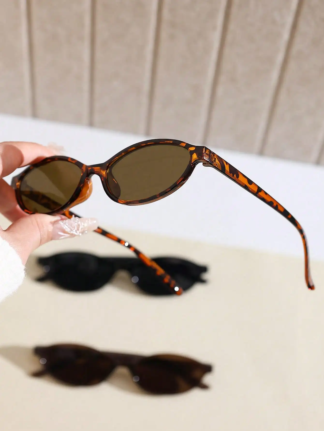 1 Pair Retro Geometric Full Fr - Street Fashion Vintage avaliação e preço