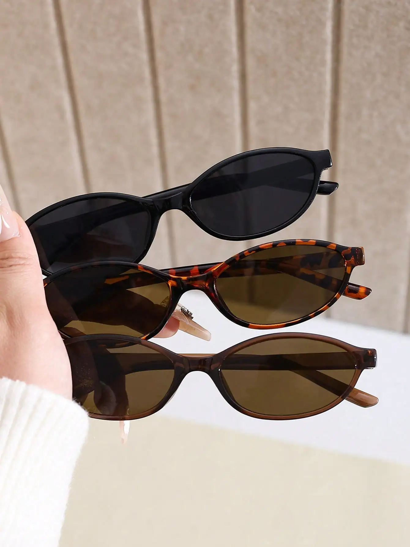 1 Pair Retro Geometric Full Fr - Street Fashion Vintage avaliação e preço