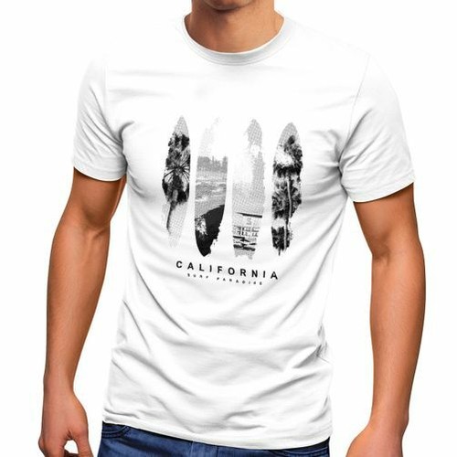 Men's T-Shirt Surfboard Califo - Street Fashion California avaliação e preço