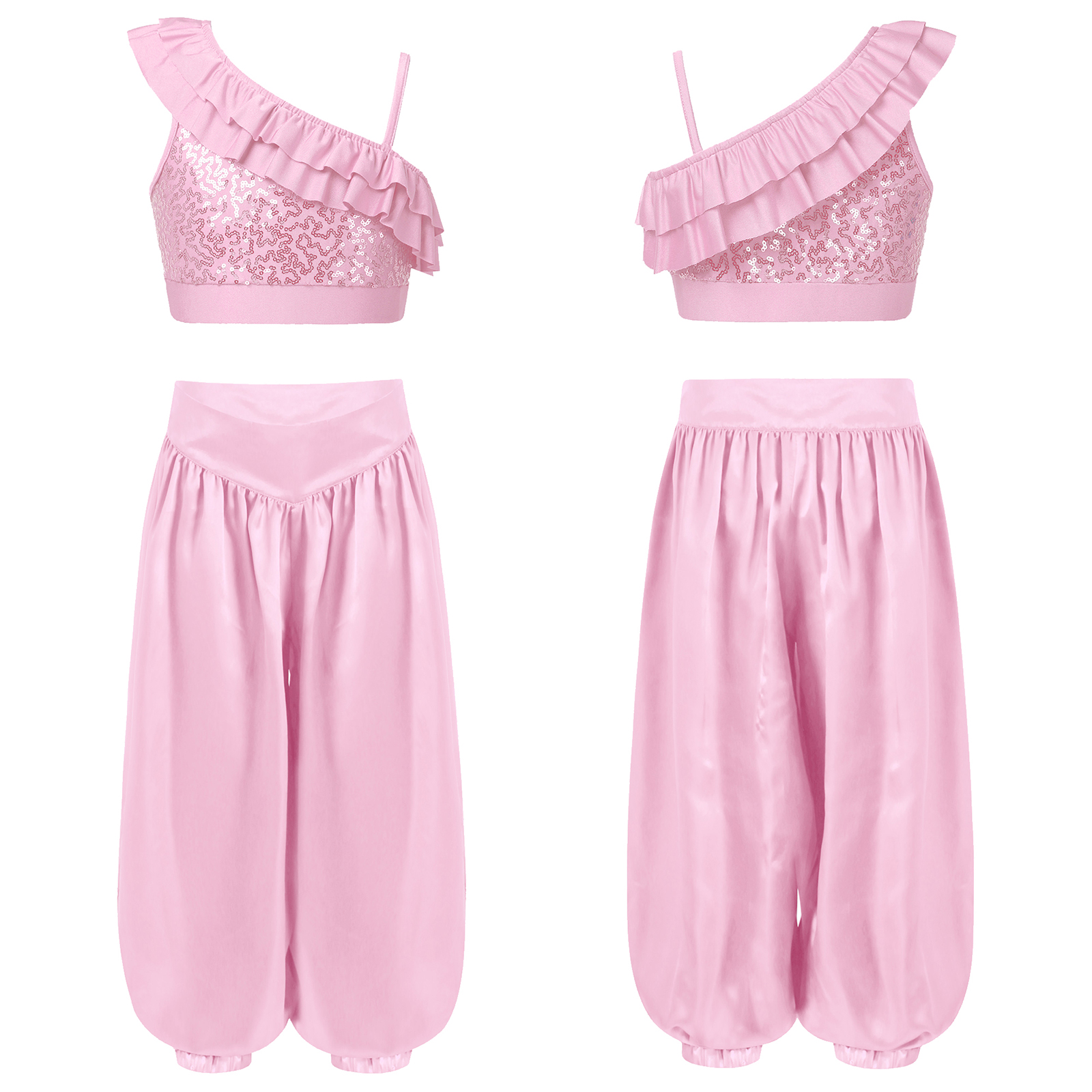 Children Shiny Sequins Dance C - Street Fashion Baggy avaliação e preço