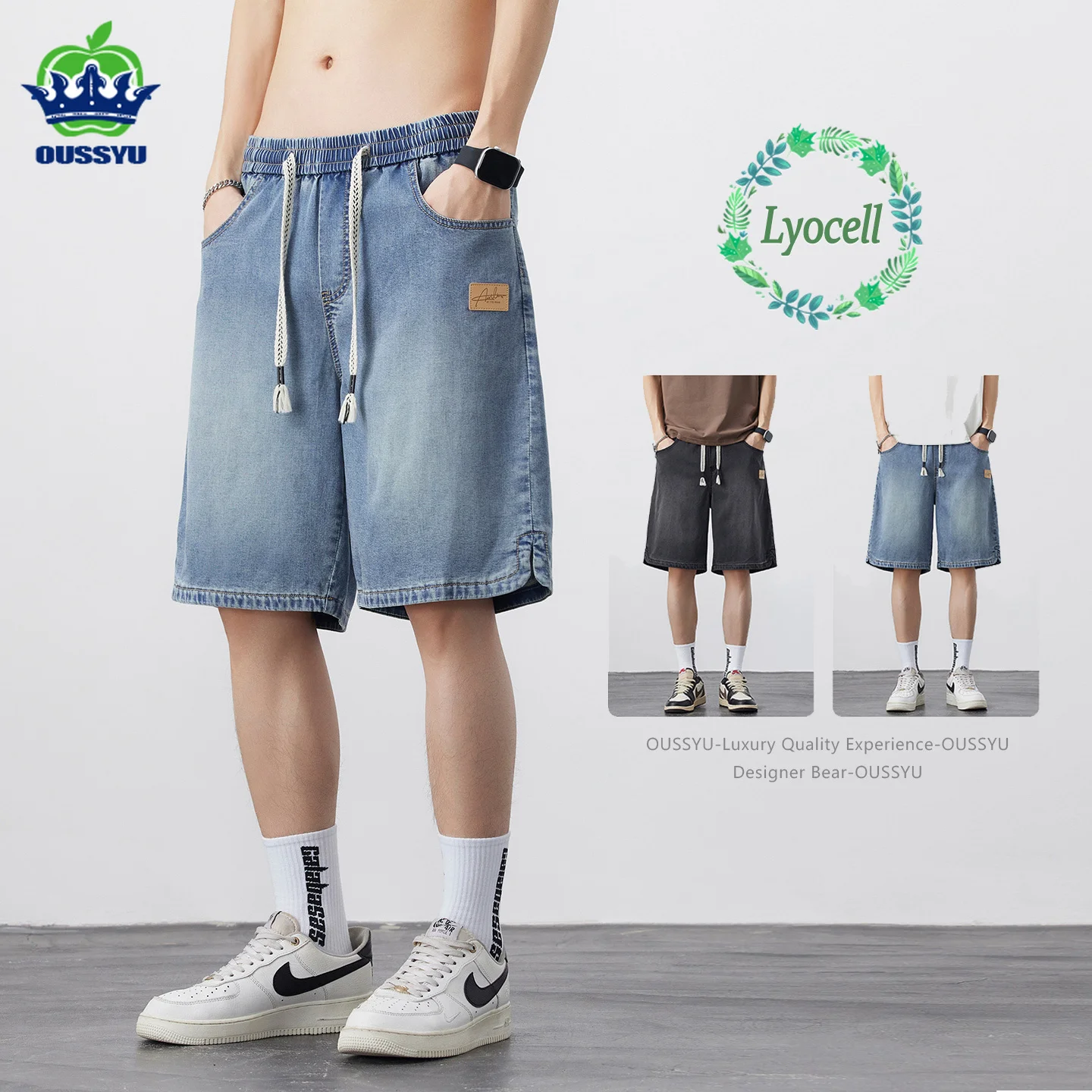 High Quality Summer Men's Jort - Street Fashion Baggy avaliação e preço