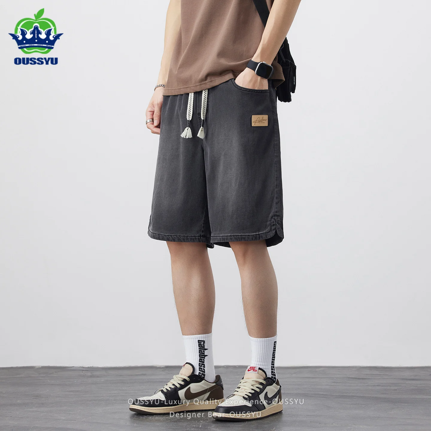 High Quality Summer Men's Jort - Street Fashion Baggy avaliação e preço