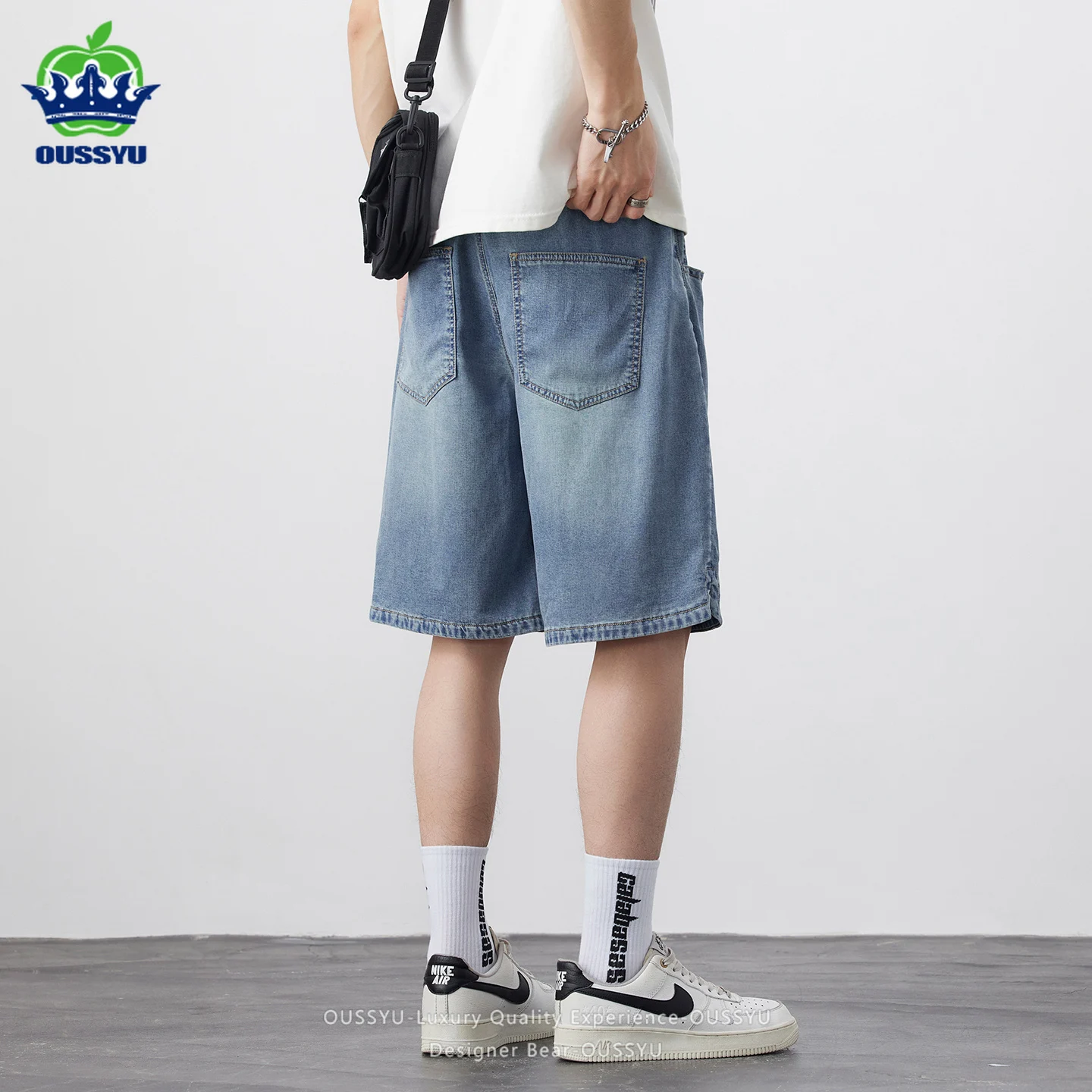 High Quality Summer Men's Jort - Street Fashion Baggy avaliação e preço