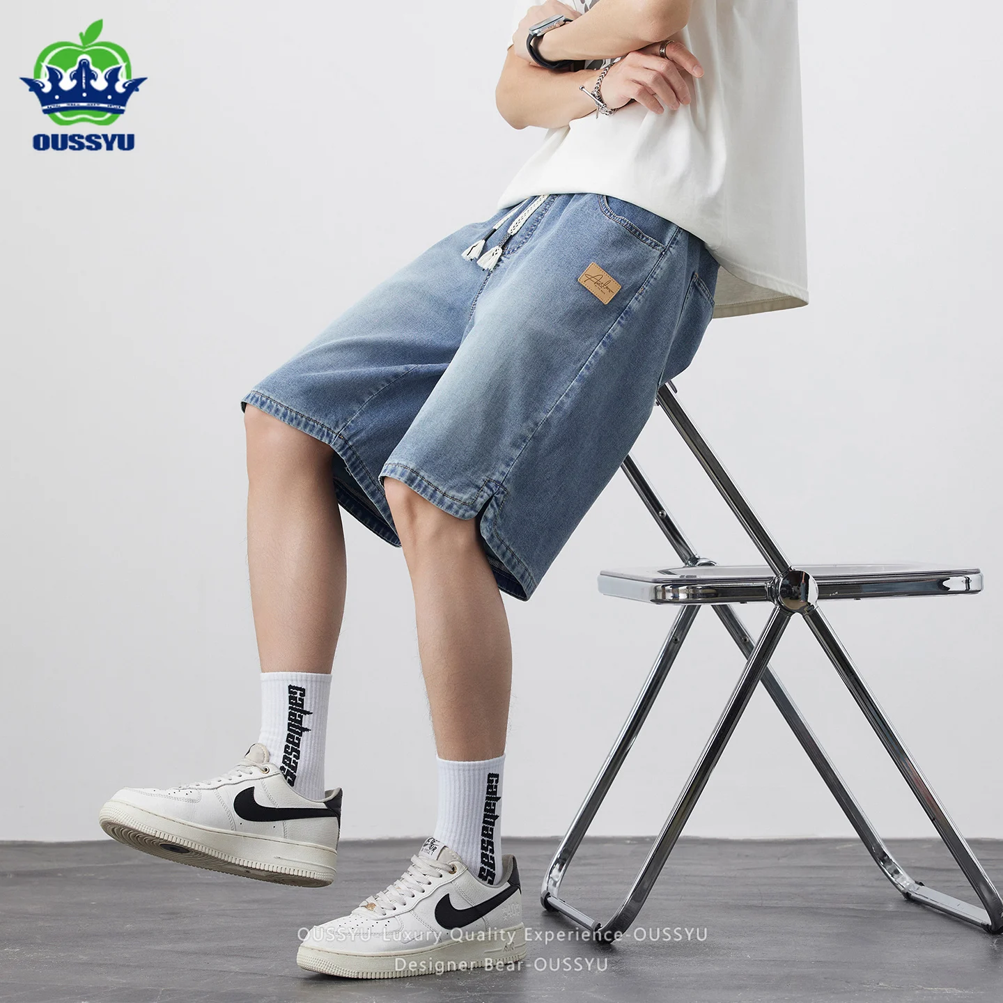 High Quality Summer Men's Jort - Street Fashion Baggy avaliação e preço