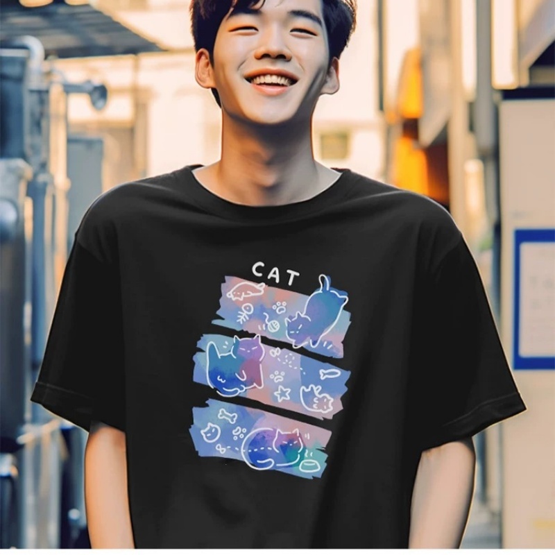 ZAZOMDE Manga Print Men's Over - Street Fashion Japan 2025 avaliação e preço
