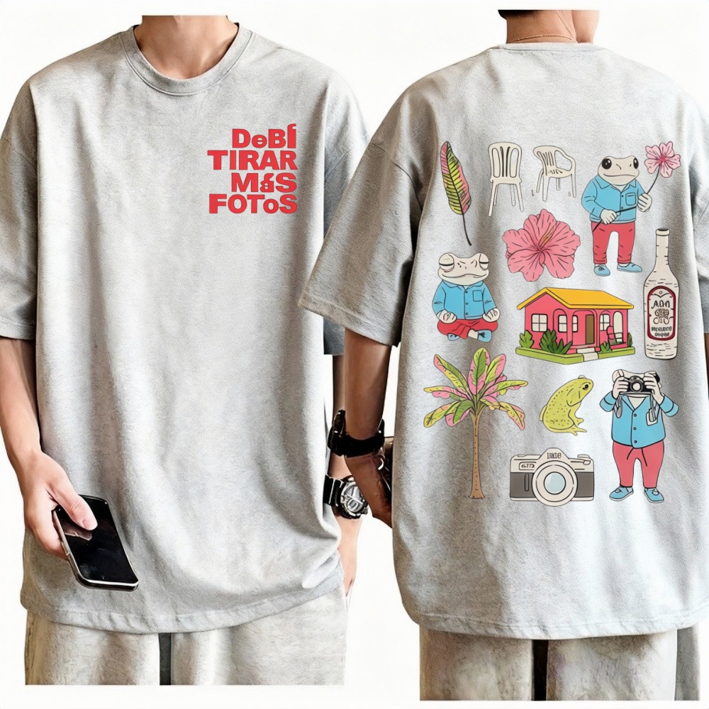 Rapper Bad Bunny T-shirt Debi  - Foto Street Fashion avaliação e preço