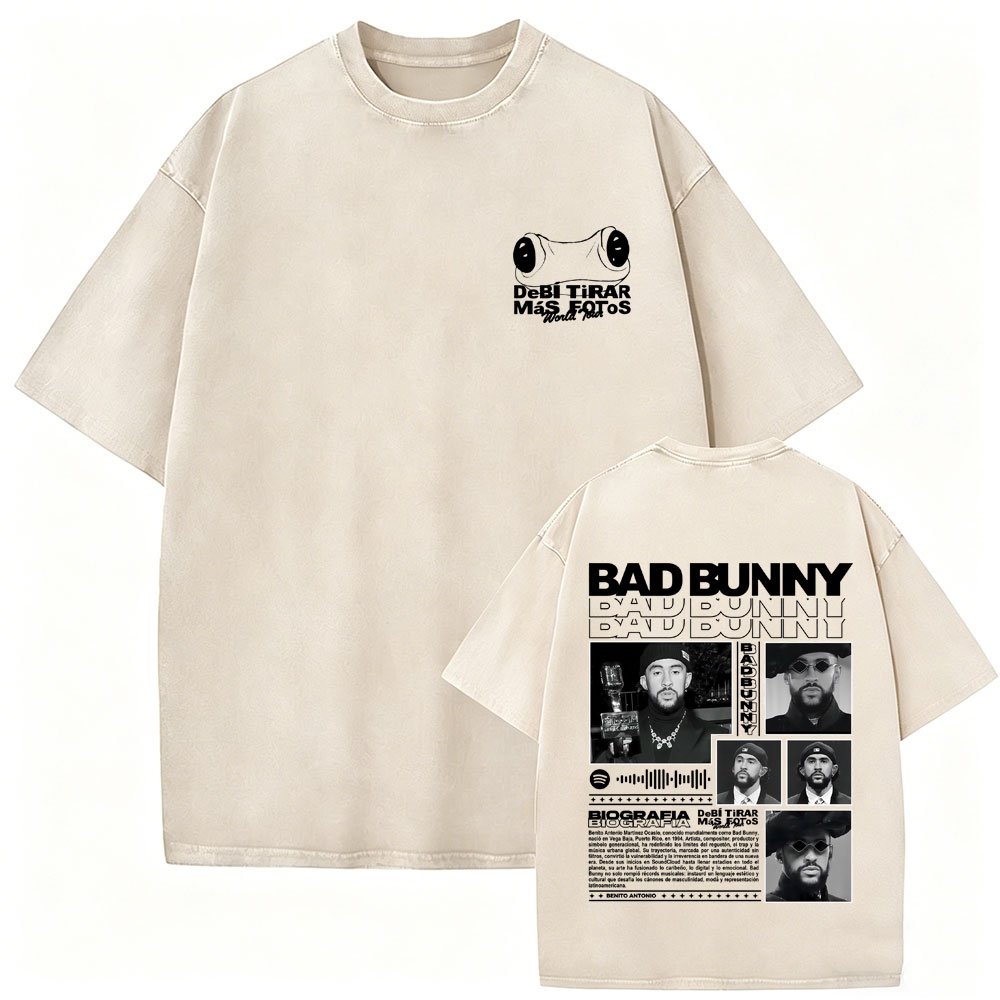 Rapper Bad Bunny Vintage Washe - Foto Street Fashion avaliação e preço
