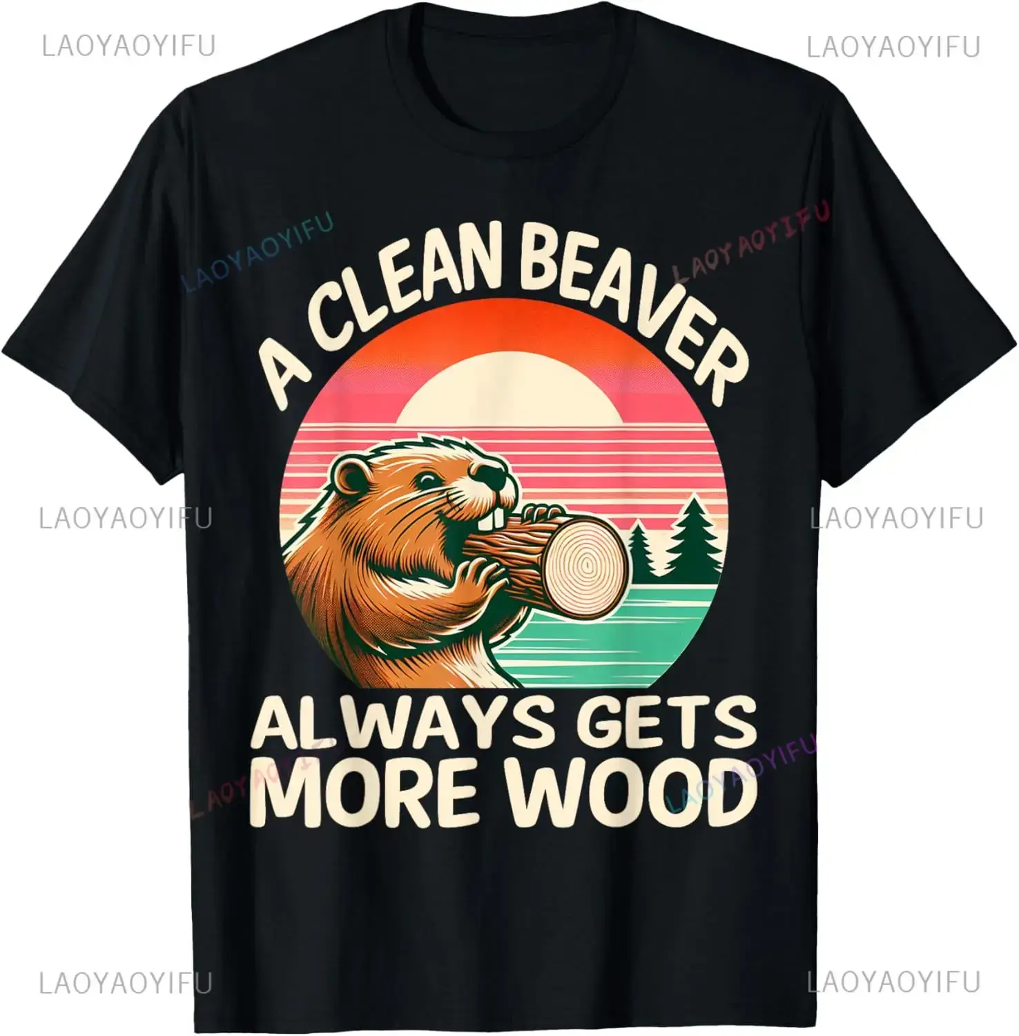 A Clean Beaver Always Gets Mor - Street Fashion Baggy avaliação e preço