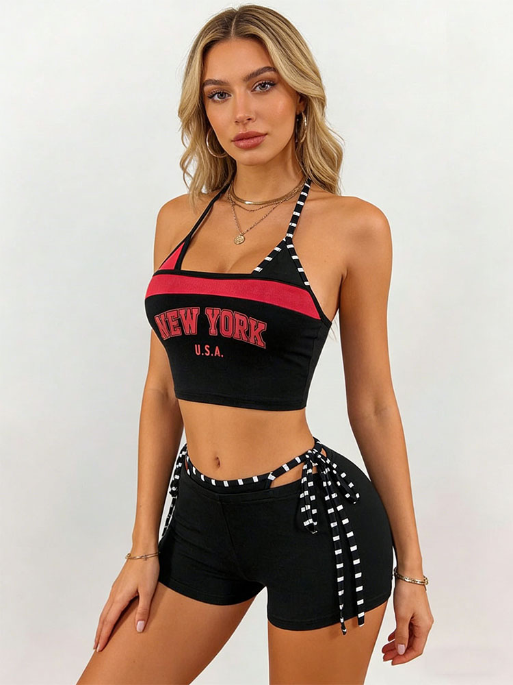2026 New 2-piece Y2K Halter Um - Street Fashion New York 2026 avaliação e preço