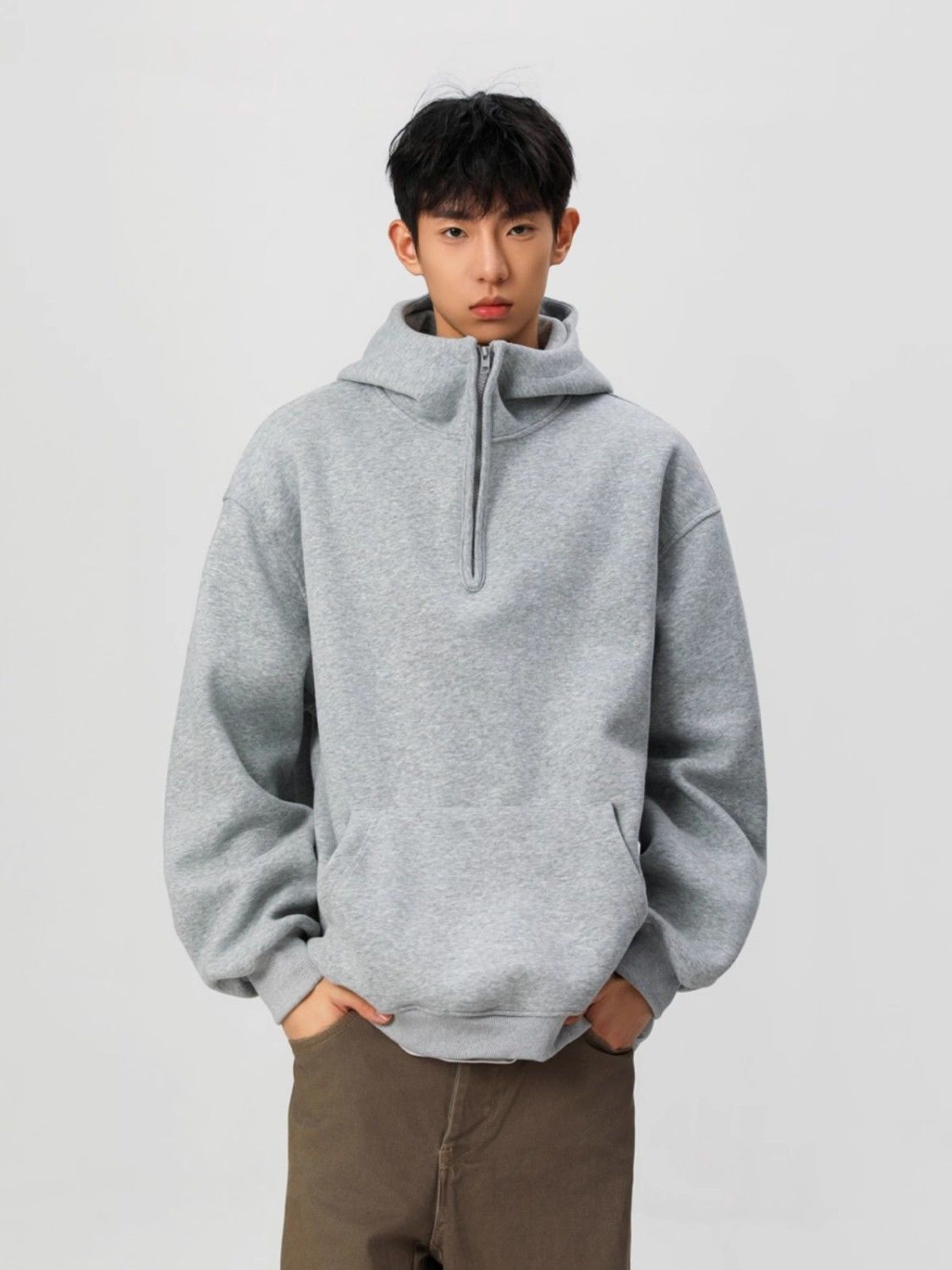 Mens With Hat Hoodies Man Zip  - Street Fashion History avaliação e preço