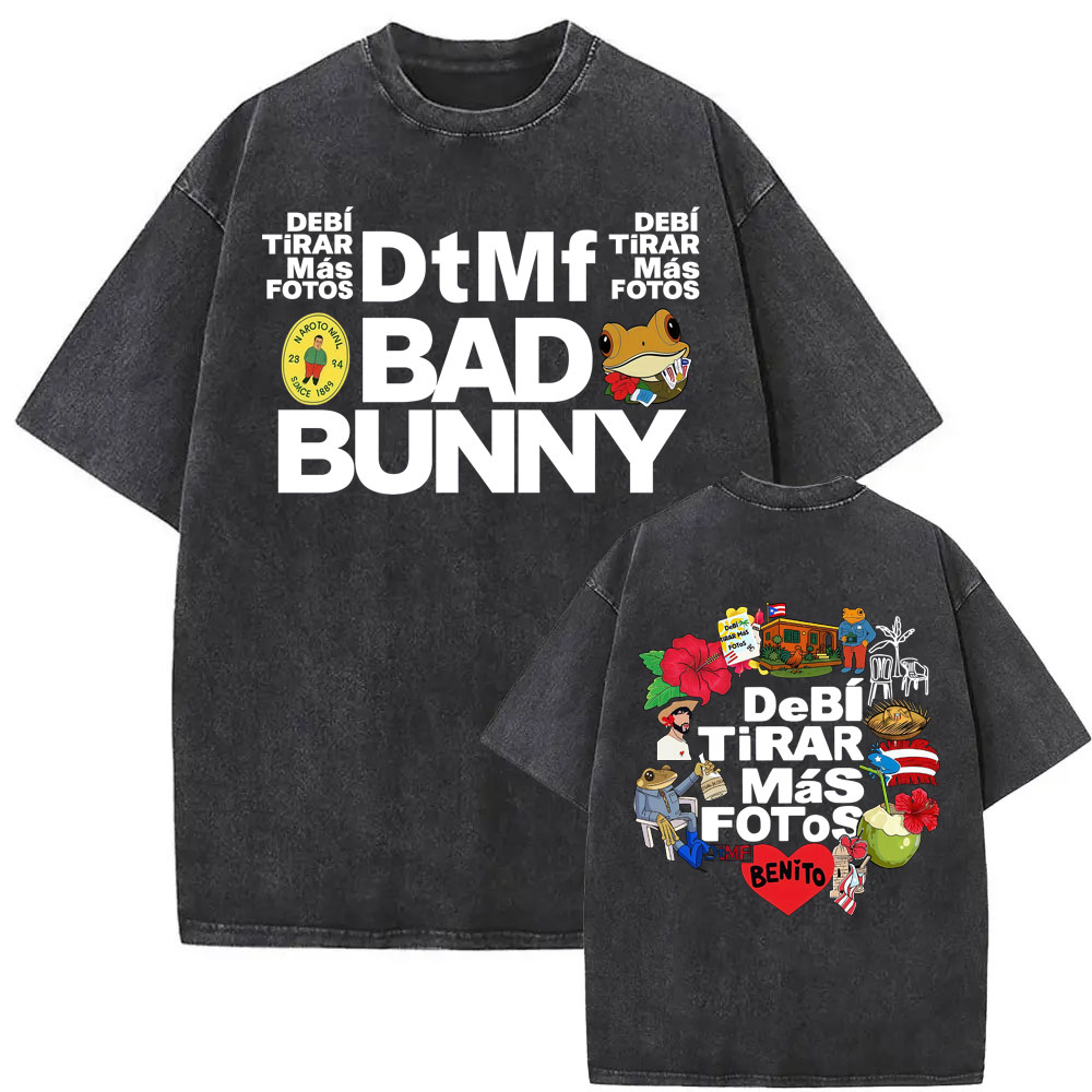 Bad Bunny DTMF Debi Tirar Mas  - Foto Street Fashion avaliação e preço