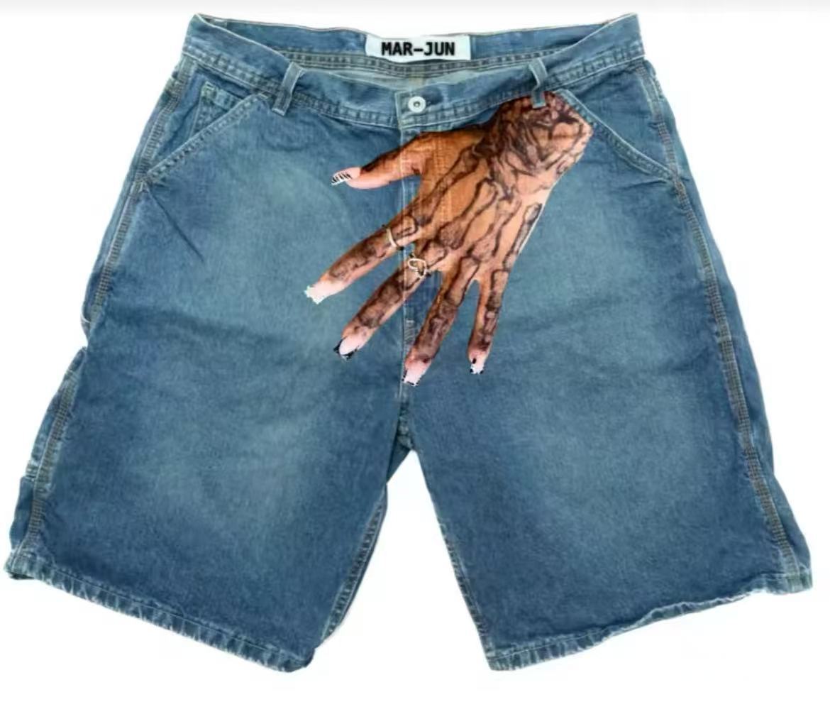 Y2K Baggy Denim Shorts vintage - Street Fashion Baggy avaliação e preço