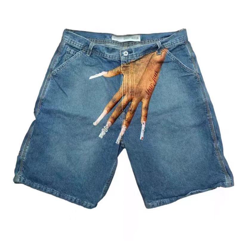 Y2K Baggy Denim Shorts vintage - Street Fashion Baggy avaliação e preço