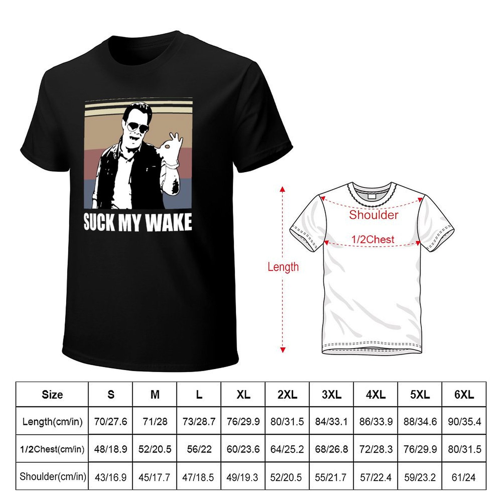 Artwesome Suck My Wake Retro Q - Street Fashion Quotes avaliação e preço
