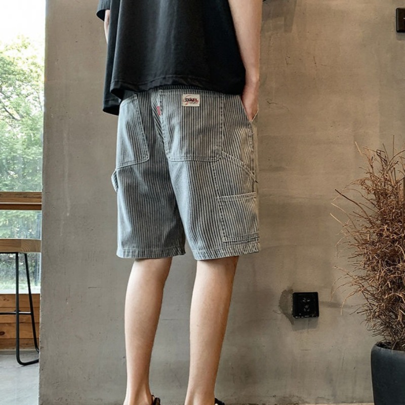 Short Jeans Pants for Men Blue - Street Fashion Baggy avaliação e preço