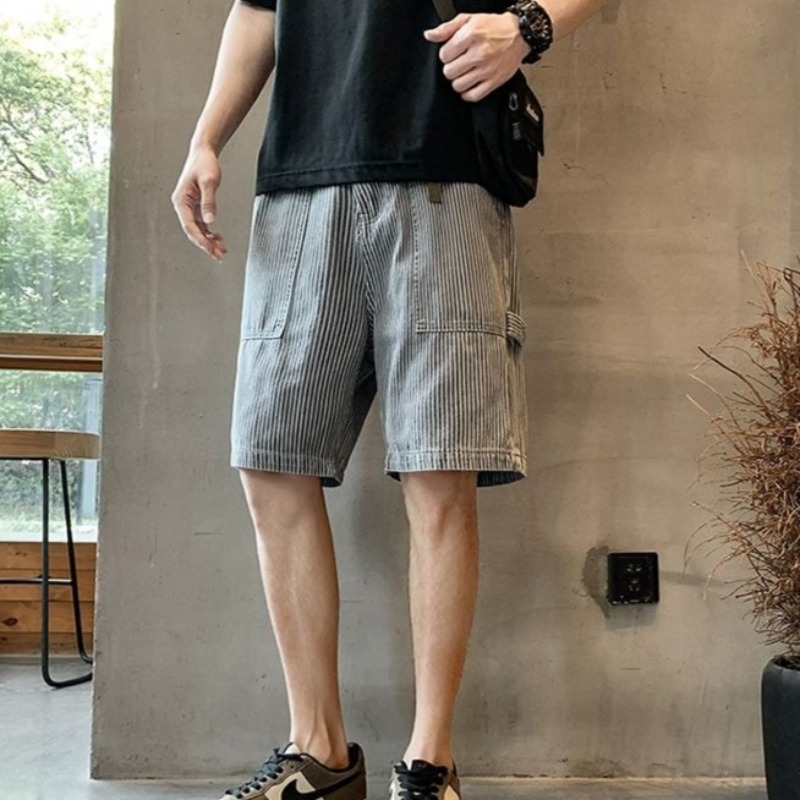Short Jeans Pants for Men Blue - Street Fashion Baggy avaliação e preço