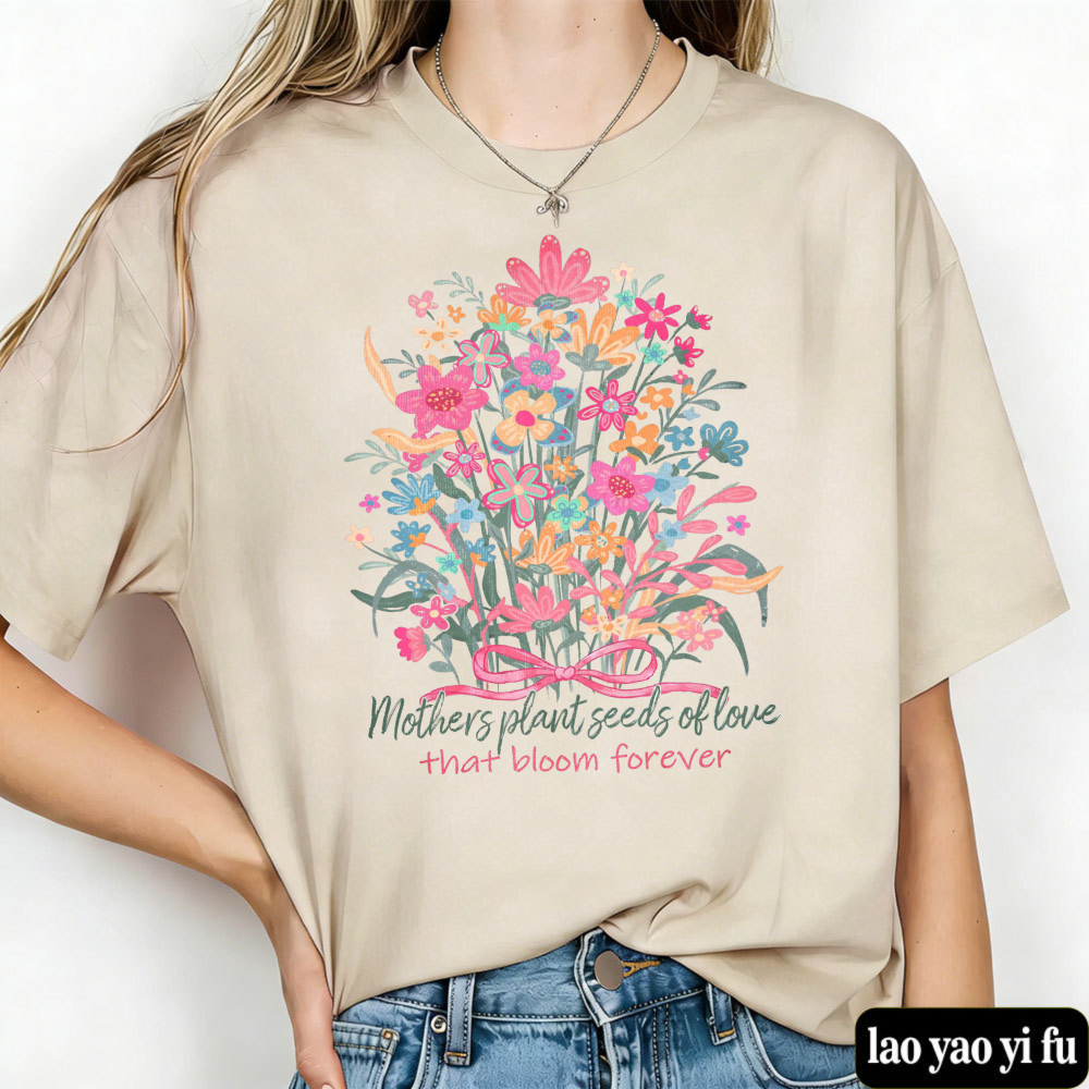 Floral Mama T Shirt Mother's D - Street Fashion Quotes avaliação e preço