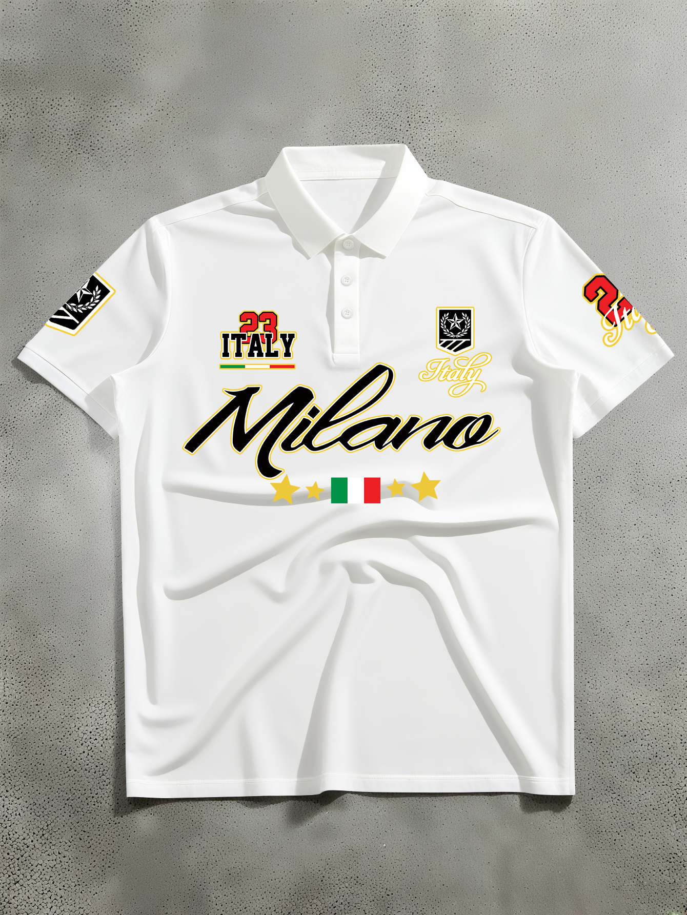 Men's Fashion Printed Polo Shi - Street Fashion Milano avaliação e preço